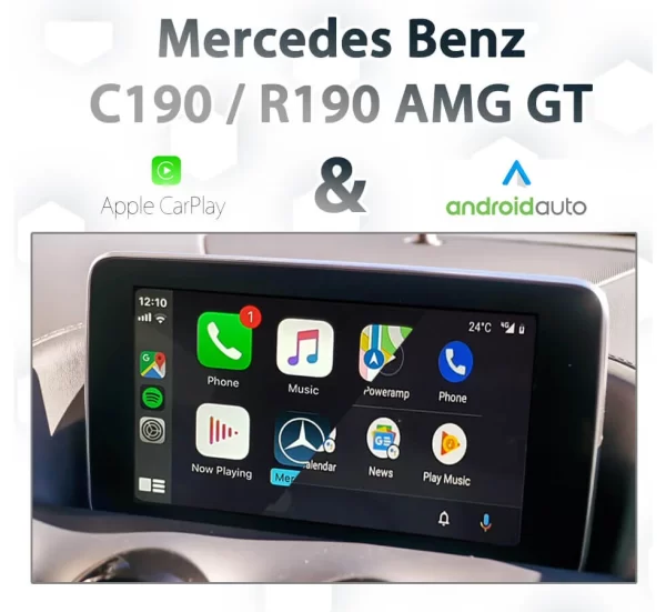 Mercedes Benz AMG GT C190/R190 – Apple CarPlay & Android Auto Integration