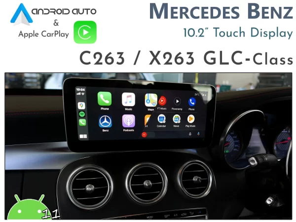 Mercedes Benz GLC-class C253/X253 10.25″ Apple CarPlay and Android Auto Integrated Audio display unit