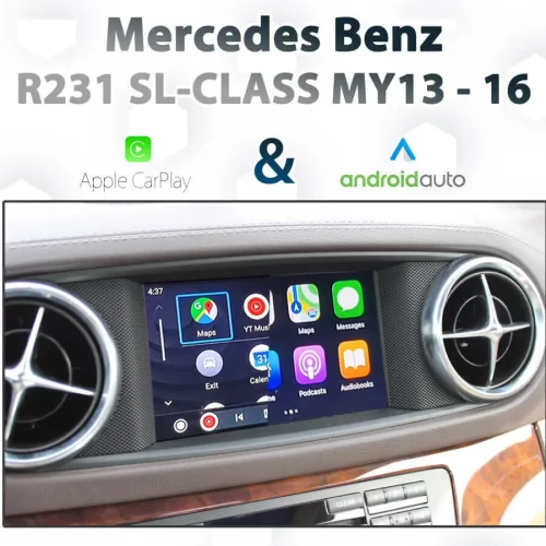 Mercedes Benz SL-Class – Dial control Apple CarPlay & Android Auto – NTG4.5