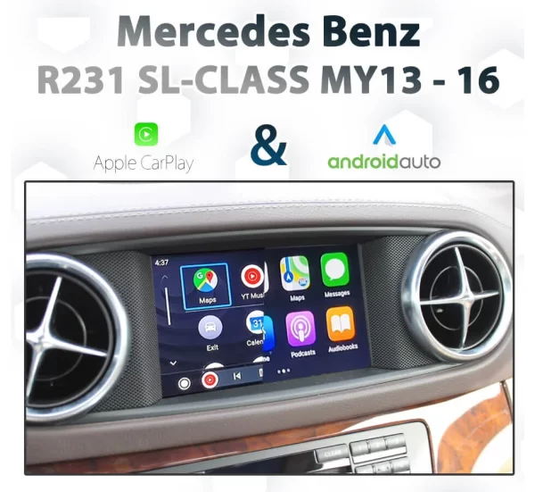 Mercedes Benz SL-Class – Dial control Apple CarPlay & Android Auto – NTG4.5