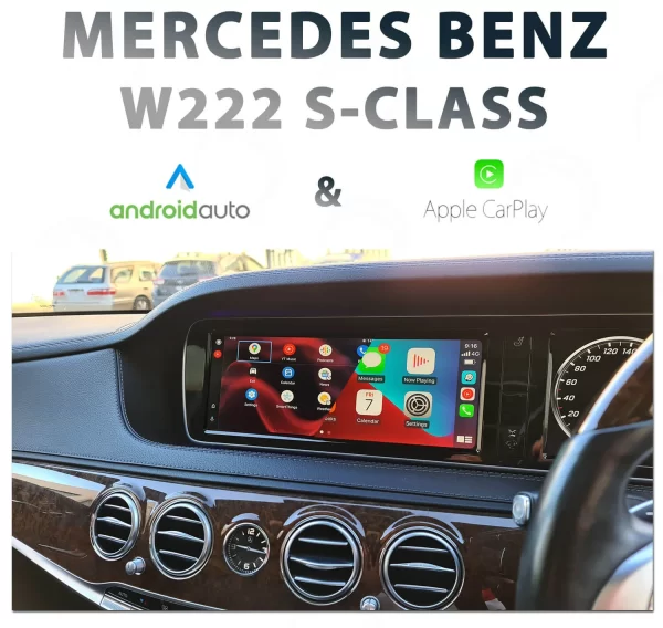 Mercedes Benz W222 S-Class – Apple CarPlay & Android Auto Integration
