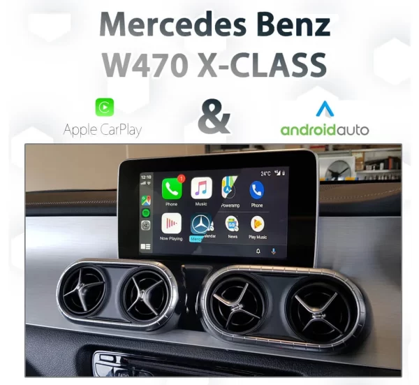 Mercedes Benz W470 X-Class – Apple CarPlay & Android Auto Integration