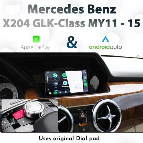 Mercedes Benz X204 GLK-Class 2011 – 2015 : Dial control Apple CarPlay & Android Auto
