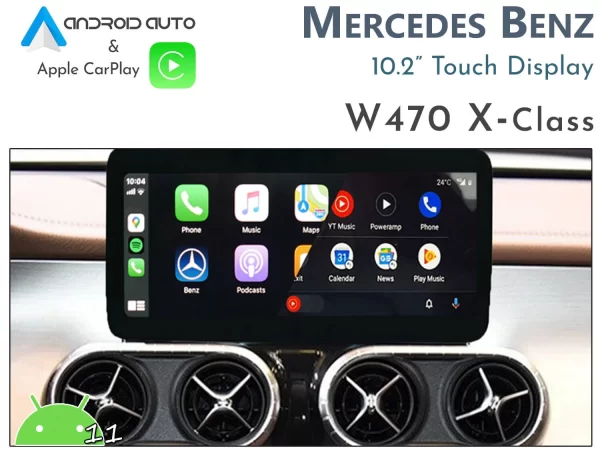 Mercedes Benz X-Class W470 10.25″ Apple CarPlay and Android Auto Integrated Audio display unit