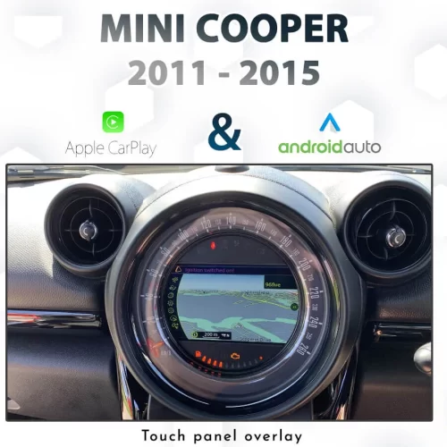 MINI COOPER R55/R56 LCI [MY11-15] – Touch Overlay Apple CarPlay & Android Auto Integration