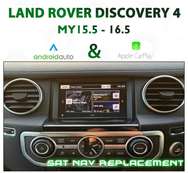[MY15.5-16.5] Land Rover Discovery 4 – Apple CarPlay & Android Auto Integration