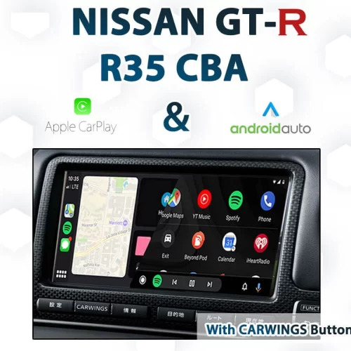 Nissan GT-R R35 From 2007 to 2011 Apple CarPlay & Android Auto Integration