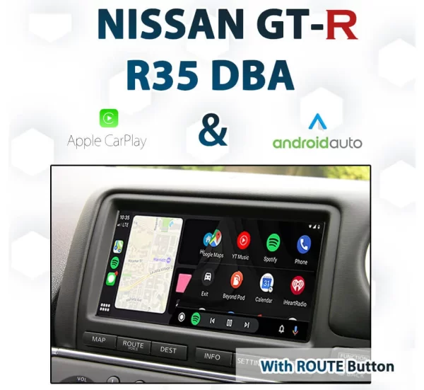 Nissan GT-R R35 From 2011 to 2016 Apple CarPlay & Android Auto Integration