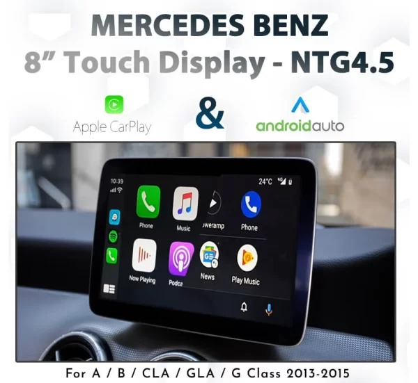 [NTG 4.5] Apple CarPlay & Android Auto + 8″ Touch Display Integration pack