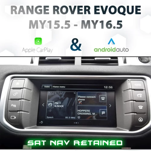 Range Rover Evoque IAM2 [MY15.5 – 16.5] – Apple CarPlay & Android Auto Integration Sat Nav