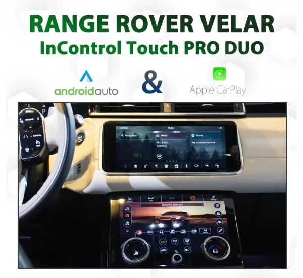 Range Rover Velar InControl Touch Pro Duo – Android Auto & Apple CarPlay Integration Upgrade Pack