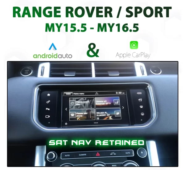 RANGE ROVER/SPORT [MY15.5-16.5] – Apple CarPlay & Android Auto Integration