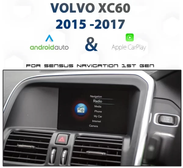 Volvo XC60 Sensus NAV – Apple CarPlay & Android Auto Integration pack