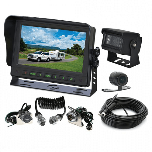 Gator GT70SDTK 7" Commercial Grade Dash Mount Display Dual Reverse Camera Trailer Kit