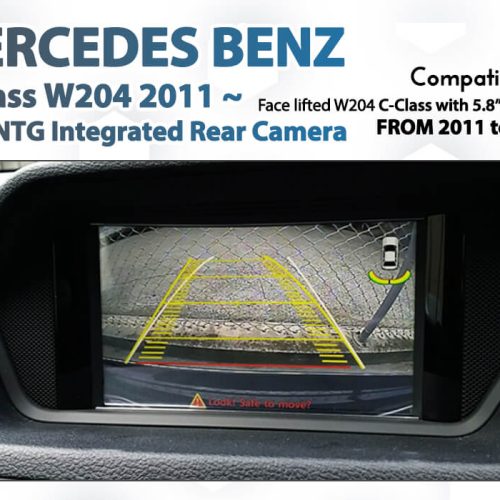 [2011-2015] Mercedes Benz Face Lifted W204 C-Class Factory Audio add-on Back up Rearview Camera upgrade system