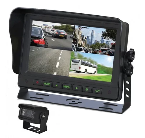 Gator GT704SD 7″ Commercial Grade Dash Mount Quad Display Reverse Camera Kit